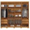 Ver imagem 2 de Guarda Roupa Casal Master New 8 Portas e 4 Gavetas com Pés Cinamomo - Santos Andirá