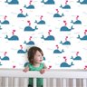 Papel de Parede Baby baleia - 0,58 x 3,00 metros - 1