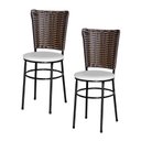 Ver imagem 1 de 2 Cadeiras para Mesa Preta Hawai Avelã:branco
