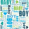 Papel de Parede Baby Boy - 0,58 x 2,50 metros - 1