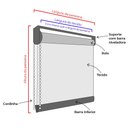 Ver imagem 6 de Persiana Rolô Tela Solar 3% - ( Largura 120 X Altura 120cm )
