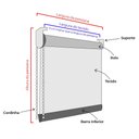Ver imagem 5 de Persiana Rolô Tela Solar 3% - ( Largura 120 X Altura 120cm )