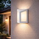 Ver imagem 3 de Kit 4 Arandelas Luminárias Triangulares Parede Branco Lente Leitosa E27 Dital Smart
