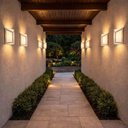 Ver imagem 5 de Kit 4 Arandelas Luminárias Triangulares Parede Branco Lente Leitosa E27 Dital Smart