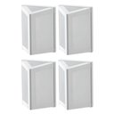 Ver imagem 1 de Kit 4 Arandelas Luminárias Triangulares Parede Branco Lente Leitosa E27 Dital Smart