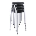 Ver imagem 2 de Kit 4 Banquetas Baixas com Assento Estofado Multimóveis Cr50264 Branco/preto