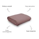 Ver imagem 2 de Manta Decorativa para Sofá Tricot Golden 1,60m X 2,20m 100% Algodão Rosa Místico