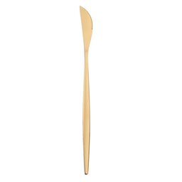Jogo de Talheres Conjunto 4 Peças Dourado Luxo Gourmet Cozinha Mesa Colher Garfo Faca Sobremesa - 7