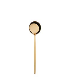 Jogo de Talheres Conjunto 4 Peças Dourado Luxo Gourmet Cozinha Mesa Colher Garfo Faca Sobremesa - 8