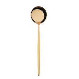 Jogo de Talheres Conjunto 4 Peças Dourado Luxo Gourmet Cozinha Mesa Colher Garfo Faca Sobremesa - 9