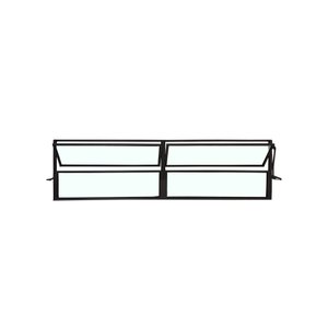 Vitro Basculante 2 Seções Preto 40x120 Linha Esmeralda Vidro Liso