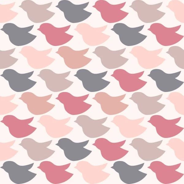 Papel de Parede Birds Fly - 0,58 x 3,00 metros - 1