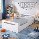 Ver imagem 3 de Cama Infantil Juvenil Baixa Montessoriana Branca em Moderna