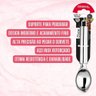 2 Colheres de Pegar Sorvete Bola Inox Profissional Pegador Concha Açai - 4