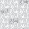 Papel de Parede Blah Blah Gray - 0,58 x 3,00 metros - 1