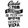 Adesivo de Parede Cada um tem o Direito - 52x80 cm - 2