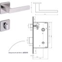 Ver imagem 2 de Fechadura Banheiro Quadra 5098594/55 - Inox Polido Arouca