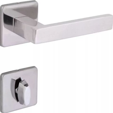 Fechadura Banheiro Quadra 5098594/55 - Inox Polido Arouca