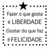 Adesivo de Parede Liberdade e Felicidade - 50x50 cm - 1