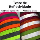 Ver imagem 4 de Fita Refletiva Faixa Reflexiva Sinalizadora Para Uniforme - 5cm X 10m:Rosa Fluorescente