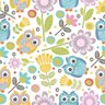 Papel de Parede Corujas - 0,58 x 2,50 metros - 1