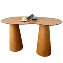 Ver imagem 1 de Mesa Bistrô Balcão Cone Duplo120x80 Orgânica Tampo Freijó Base Freijó Personal Decor Marrom