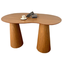 Ver imagem 2 de Mesa Bistrô Balcão Cone Duplo120x80 Orgânica Tampo Freijó Base Freijó Personal Decor Marrom