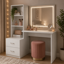 Ver imagem 2 de Mesa Estante Home Office Lumi com Nichos Organizador - Branco