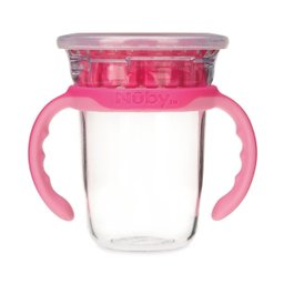 Copo Inteligente 360 em tritan 240ml 12M+ Nûby Rosa - 1