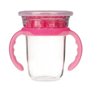Copo Inteligente 360 em tritan 240ml 12M+ Nûby Rosa