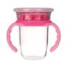 Copo Inteligente 360 em tritan 240ml 12M+ Nûby Rosa - 1