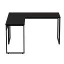 Ver imagem 2 de Mesa De Escritório Em L 1200X1200X600X450X730 Preta Preta
