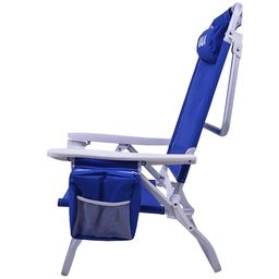 Cadeira Praia Camping Dobrável Reclinável Bolsa Térmica Kala - 10