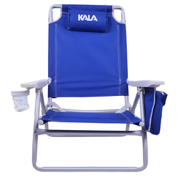 Cadeira Praia Camping Dobrável Reclinável Bolsa Térmica Kala - 3
