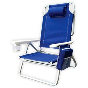 Cadeira Praia Camping Dobrável Reclinável Bolsa Térmica Kala