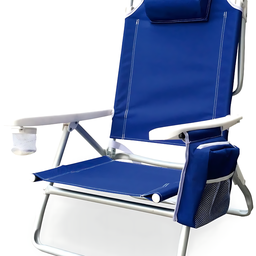 Cadeira Praia Camping Dobrável Reclinável Bolsa Térmica Kala - 7