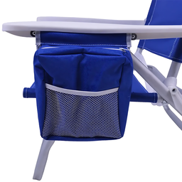 Cadeira Praia Camping Dobrável Reclinável Bolsa Térmica Kala - 8