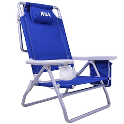 Cadeira Praia Camping Dobrável Reclinável Bolsa Térmica Kala - 11