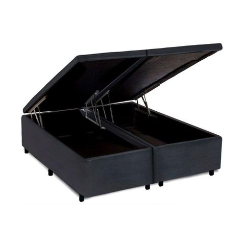 Cama Box Baú Universal Queen Suede Gray (158x198x35) - Costa Rica
