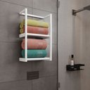 Ver imagem 1 de Toalheiro para Banheiro Estilo Industrial Sahy - Branco