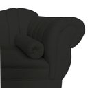 Ver mais imagens de Recamier Decorativo Divã Amsterdã 147cm Lado Esquerdo Suede Preto