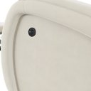 Ver imagem 7 de Poltrona do Papai Sala de Cinema Reclinável Kylie Glider Manual Giratória USB Veludo Bege G23 Gran B