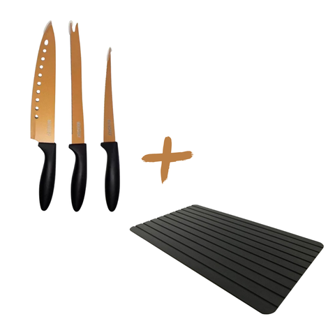 Kit Tabua Degeladora + Jogo de Facas Ultrafiadasa Maxchef