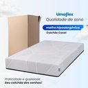 Ver imagem 3 de Cama Box Solteiro Desmontável Bege + Colchão Umaflex Fit Firm D33 17cm Altura - Orthocamas