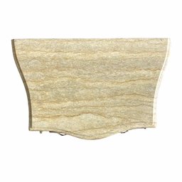 Cômoda Bombê com Marchetaria e Tampo em Mármore com 2 Gaveta - 77x65x41cm Prime Home Decor 15316 - 4