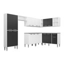 Ver imagem 7 de Cozinha Completa Multimóveis Xangai Soul FG3163 com Armário e Balcão Branca/Preta