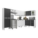 Ver imagem 1 de Cozinha Completa Multimóveis Xangai Soul FG3163 com Armário e Balcão Branca/Preta