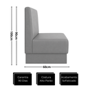 Ver imagem 7 de Booth Lugano Premium Design Moderno Luxo - Corano:Amarelo/1,20m
