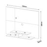 Painel para Tv Jet Plus Off White Amêndoa Artely - 3