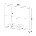 Ver imagem 3 de Painel para Tv Jet Plus Off White Amêndoa Artely